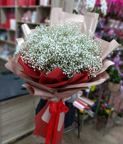 Букет цветов из: Гипсофила в Лесогорском