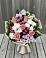 Букет цветов из: Альстромерии, Гвоздики, Розы и Хризантемы в Лесогорском