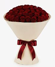 Букет 101 Бордовая роза Блэк Бакарра в Лесогорском