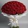 Букет 101 Красная роза Блэк Мэджик в Лесогорском