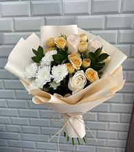 Букет цветов из:  Розы и Хризантемы в Лесогорском