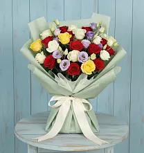 Букет цветов из:  Розы в Лесогорском
