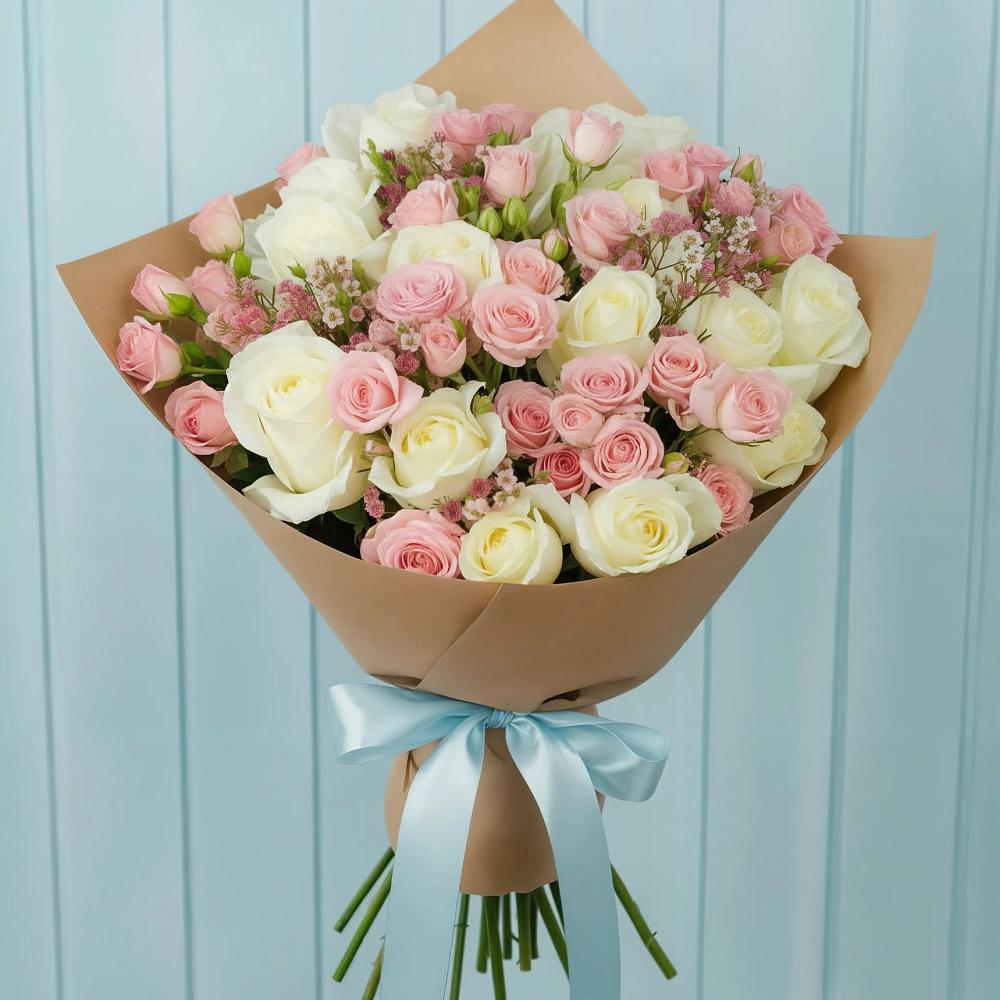 Букет цветов из: Розы в Лесогорском