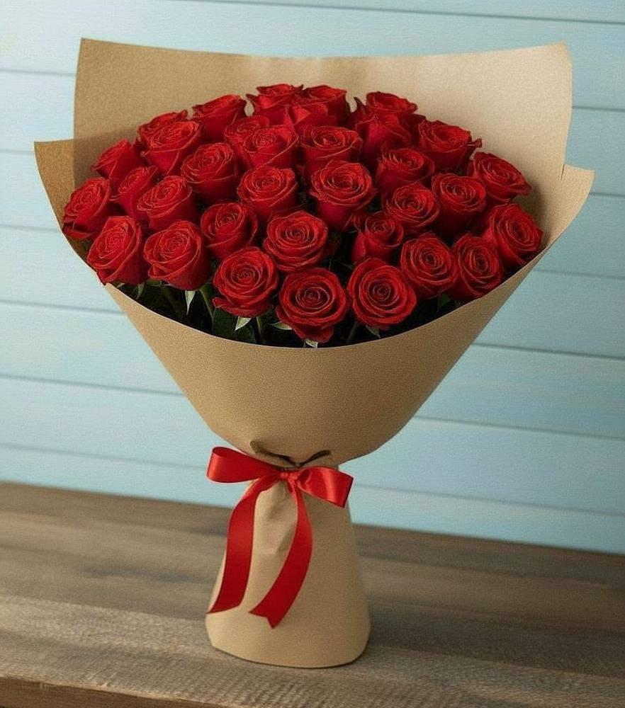 Букет Красные розы Милано в Лесогорском