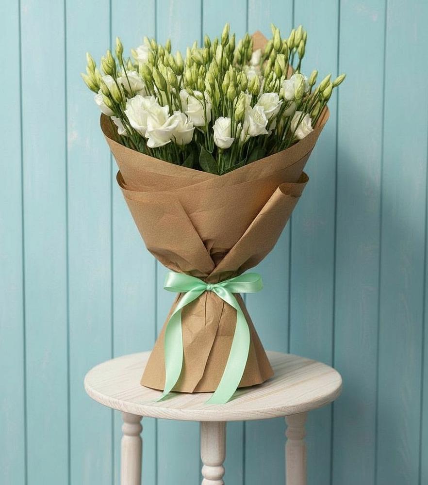 Букет цветов из: Лизиантусы в Лесогорском