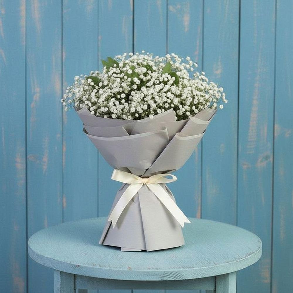 Букет цветов из: Гипсофила в Лесогорском