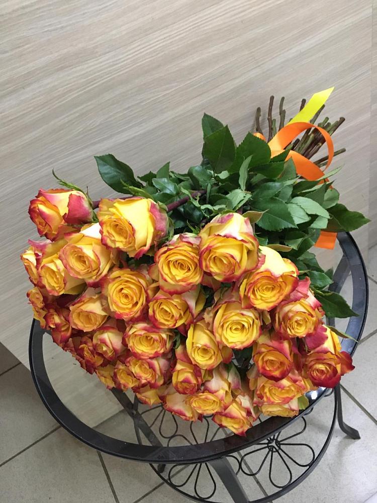 Букет Желтые розы в Лесогорском