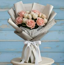 Букет цветов из:  Розы #REPLACE_PRED# Лесогорском